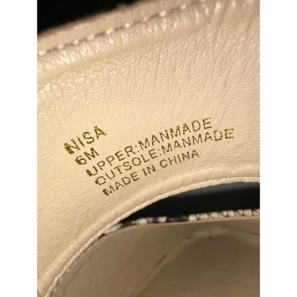 Coconuts Matisse Nisa Mule Pointed Toe Flats Size 6M Snake Print Sandal - Picture 11 of 11